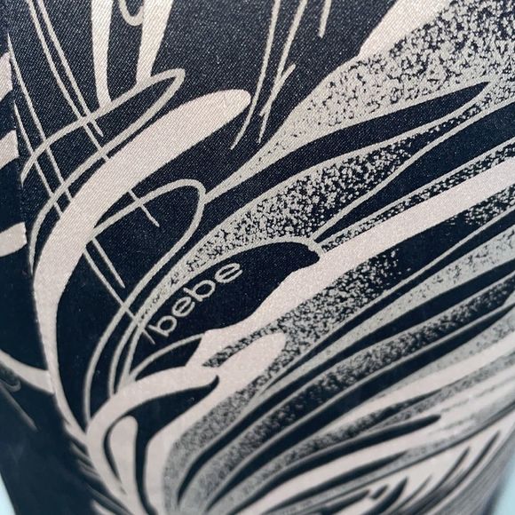 BEBE Women’s Y2K Stretch Silk Cocktail Formal Maxi Dress Gown size XS - Picture 12 of 14